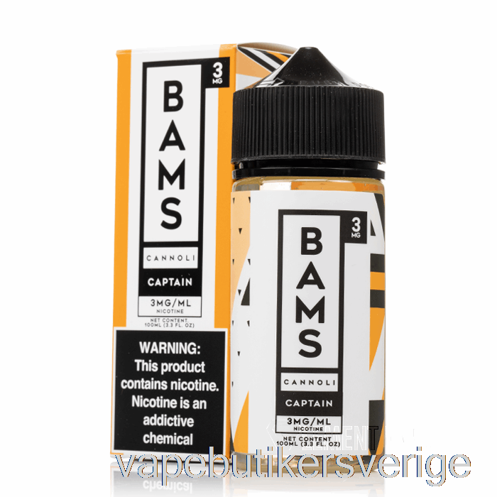 Vape Sverige Captain's Cannoli - Bam Bam's Cannoli - 100ml 0mg